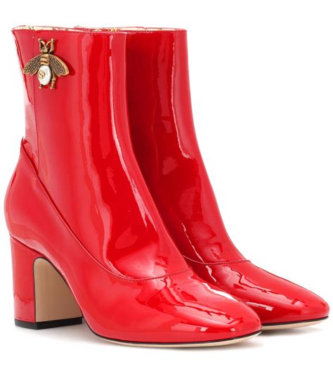 gucci black and red boots|ankle boots Gucci.